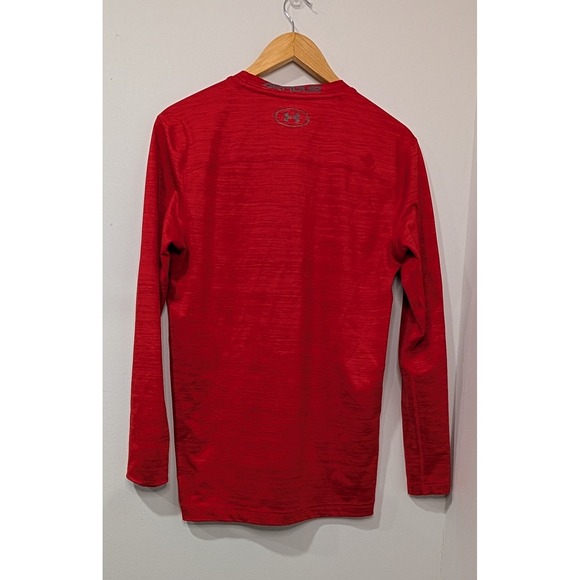 Under Armour ColdGear Compression Long Sleeve Red Shirt Men's LG - Picture 2 of 6